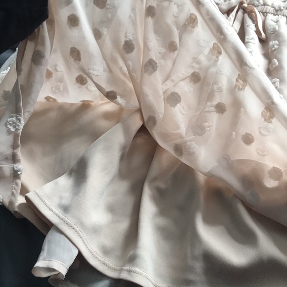 ROBERT LOUIS Moonlight mini dress raised dot pattern sheer with inner lining 1X - Picture 11 of 12